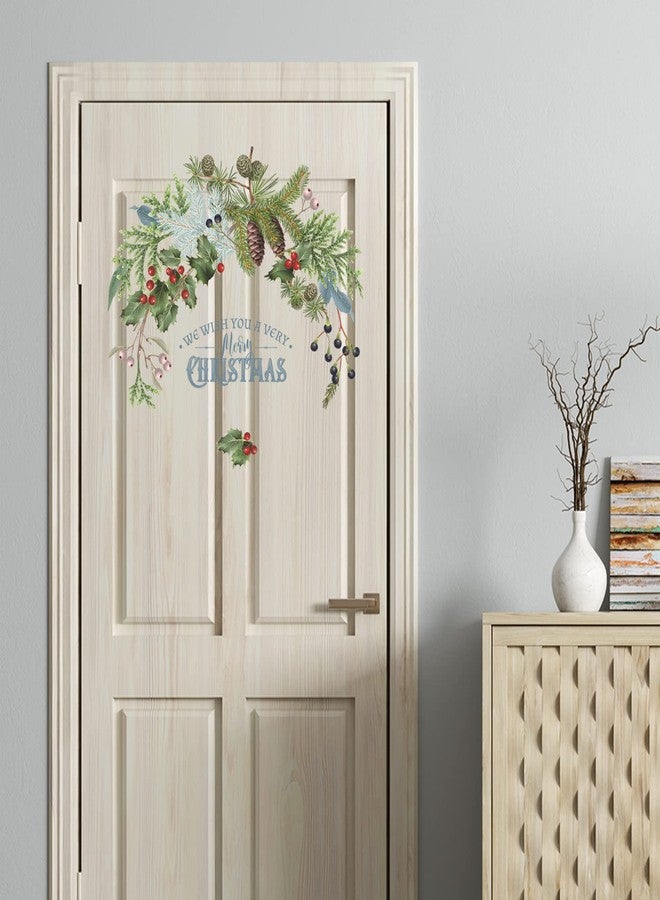 GARNETIN Christmas Decal Stickers Wall Decals for New Year Happy Christmas Christmas Tree Vinyl Wall Art Decals Decor Removable Modern for Christmas Party Supplies Home Window Decor xmas010 - Image 2